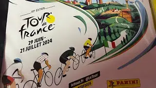 Apertura de la nueva coleccion de cromos del tour de francia 2024, album y caja de sobres.