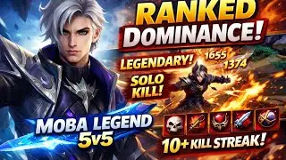 10+ kills! | Playing Aamon in Rank | Moba Legend 5V5 Gameplay