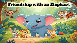 Friendship with an Elephant 🐘 | Moral Story for Kids | English Storytelling | hibafunzone 
