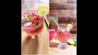 Watermelon Mojito (without soda/alcohol) | Watermelon lemonade | Refreshing Summer Watermelon Drink