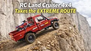 NGGAK MASUK AKAL⁉️ RC LAND CRUISER MN82 BAWA MOTOR NAIK TANJAKAN EKSTREM