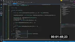 Unity - Coding A Simple Game In Less Than 5 Minutes (Code Only)