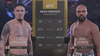 UFC 03 - Tom Aspinall vs Jon Jones : Heavyweight Championship Bout FuII (4K)