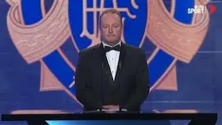 Rob Chapman thanks the AFL Community