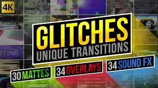 Glitch Transitions - Motion Graphics