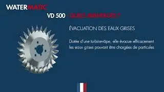 Pompe de relevage sp&eacute;ciale usage commercial WATERMATIC VD500