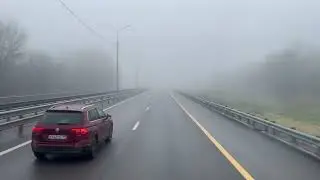 Would You Drive This? Long Haul Truck in Extreme Fog | POV ASMR