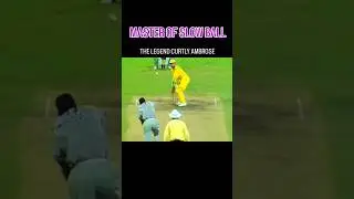 Curtly Ambrose Traps Ian Healy With A Cheeky Slower Ball - Bowling Setup