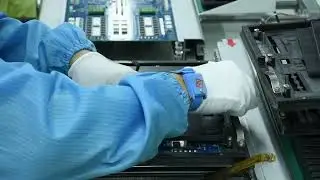 The through hole assembly line in IBE Electronics factory