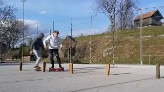 Hoverboard Race and Crazy Tricks on Hoverboard :)