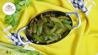 Gebratener Staudensellerie/ W&uuml;rzig/ Knackig und lecker/ Produktwerbung Saatgut Dillmann