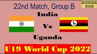 Highlights IND vs UGA Group B, India vs Uganda Under 19 World Cup 2022.
