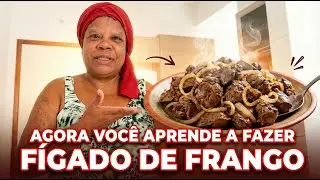 Aprenda a fazer fígado de frango acebolado + Encapando minha bíblia