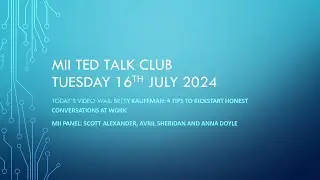 MII TED TALK CLUB