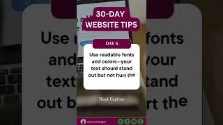 Readable Fonts and Colors: A Smart Design Choice 🎨✨ #font #colors #fonts #webdesign #webdevelopment