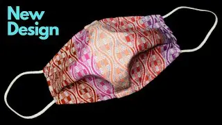 New design - breathable ! The mask does not touch the mouth and nose | DIY Mask No Sewing Machine
