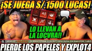 ELOQEC3😱!! BRUTI es llevado a la LOCVR4 x MF14 en partida de S/.1500 lucas| pierde papeles y EXPLT4😲