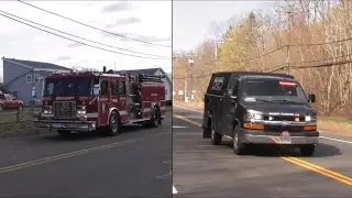 Simsbury, CT Fire Units Responding to a Tech Rescue/ Wires Down