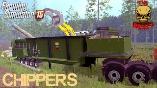 Farming Simulator 2015 mod THE BEAST HEAVY DUTY WOOD CHIPPERS