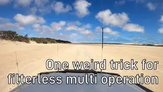 [Tech] One weird trick for filter-less multi operation HF