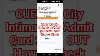 CUET Admit Card 2024 🔴 CUET UG Exam City / Admit Card 2024 Kaise Dekhe || #cuetadmitcard2024