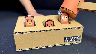 [Easy Cardboard Craft] Whack-a-Mole Game &ndash; DIY Tutorial for Kids