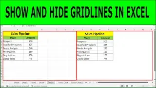 How to Show and Hide Gridlines in Excel
