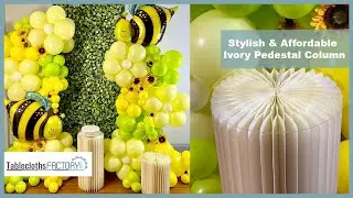 Stylish & Affordable Ivory Pedestal Column | DIY | Tableclothsfactory.com