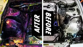 GALAXY Engine Bay Paint Job | 240sx | SR20 Swap Part 3
