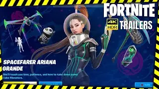 Fortnite Trailers - Fortnitemares Begins / Spacefarer Ariana Grande Skin Reveal - 4K HDR