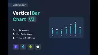 FlutterFlow Bar Chart Widget 📈 Clean Vertical Bars 📊 #flutterflow #chart #barchart #widget