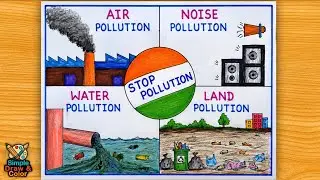 National Pollution Control Day Drawing | Stop Pollution Poster 🌏 #pollutioncontrol #drawing