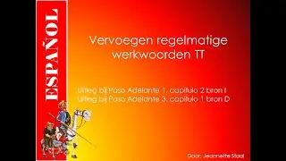 Spaans leren met Flip Spaans: vervoegen regelmatige werkwoorden