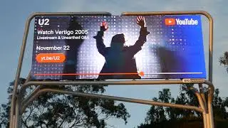 U2 20th Anniversary of How to Dismantle an Atomic Bomb YouTube Billboard LA CA USA November 27, 2024