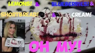 Lemon blueberry shortbread cream pie | 4 layer masterpiece!