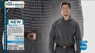 Perfect Match 3pack Adjustable Reversible Belt Set