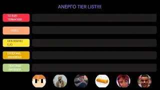 &Tau;&Omicron; &Pi;&Omicron;&Iota;&Omicron; &Alpha;&Nu;&Epsilon;&Rho;&Gamma;&Omicron; TIER LIST &Gamma;&Iota;&Alpha; YOUTUBERS (@HackyStream ,...)