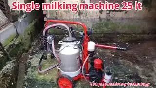 Single milking machine Bucket :25 ltBucket type: Aluminium Stock available  unique machinery bogra