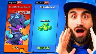 &Uuml;CRETSİZ Ş&Ouml;VALYE DOUG ALDIRAN 1 ELMAS TEKLİFİ !! BRAWL STARS