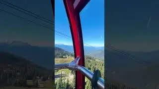 This view's unreal Peak to Peak Gondola from Blackomb mountain to Whistler Mountain #travel #shorts