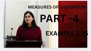 FMS-PART :4-MEASURES OF DISPERSION/EXAMPLE -2.25/#statisticstutorials #statistics #stats 