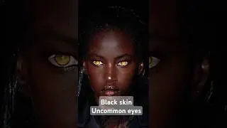 Black skin, uncommon eyes #beautiful #shorts #black