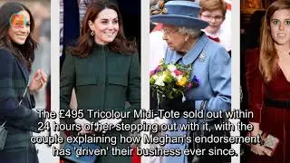 The Kate effect is back! Duchess of Cambridge's &pound;255 snakeskin clutch by Meghan Markle's favourite