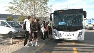 VOTV - Primera setmana del servei alternatiu amb autob&uacute;s pel tall a l'R3