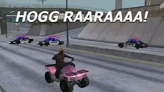 jaja un MONTAPUERCO escapando en GTA San Andreas