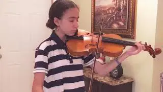 Daphne playing Concerto in E minor, Mov. 1, Op. 35, by: Oskar Rieding for Viola.