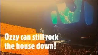 Black Sabbath and Ozzy Osbourne throwing it down like only Ozzy can in Auckland New Zealand