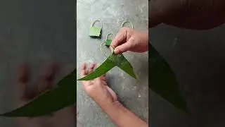 How to make mango leaf bag । Mango leaf craft । # Shorts #youtubeshorts #viral