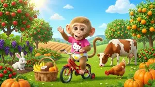 Monkey Bon&rsquo;s Busy Farm Day Turns Into a Wild Harvest Adventure! 🍌🚴🐒