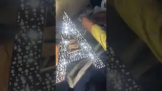 Golden SS Backlite Letter #ledsignboard #trending #signboard #led #motivation #letters #subscribe